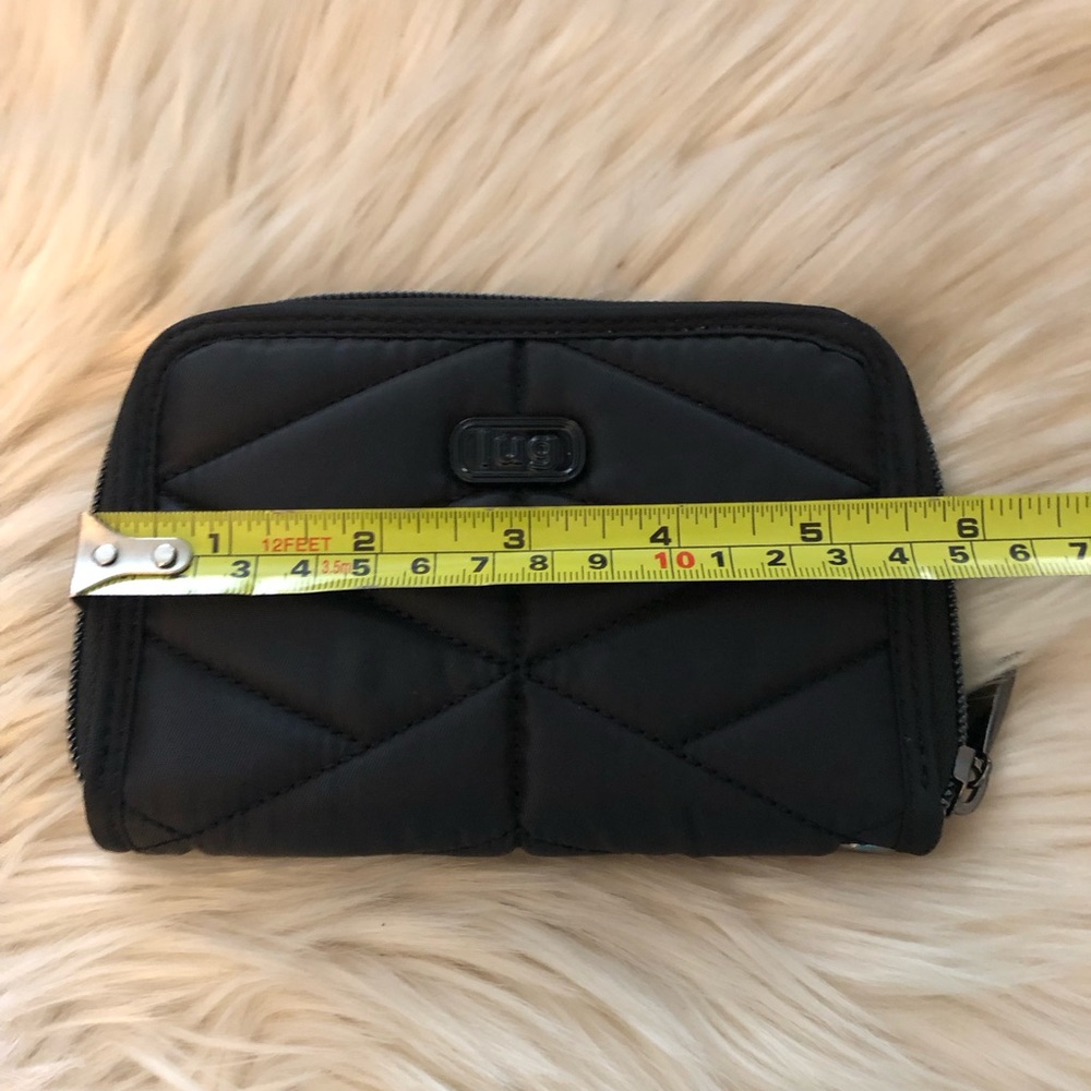 Black Quilted Lug Rodeo zip around Wallet - Picture 8 of 9